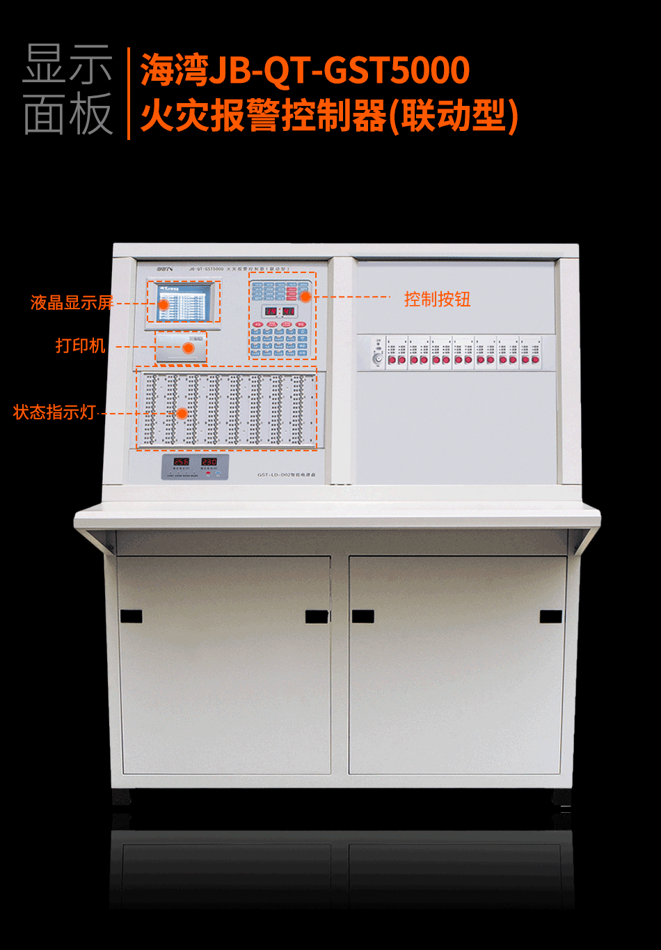 海灣JB-QT-GST5000火災報警控制器(聯動型)顯示面板