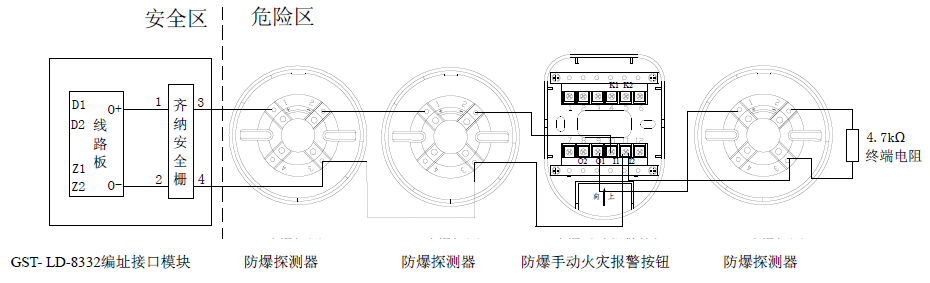 JTY-GF-GST104(Ex)/T點型光電感煙火災探測器